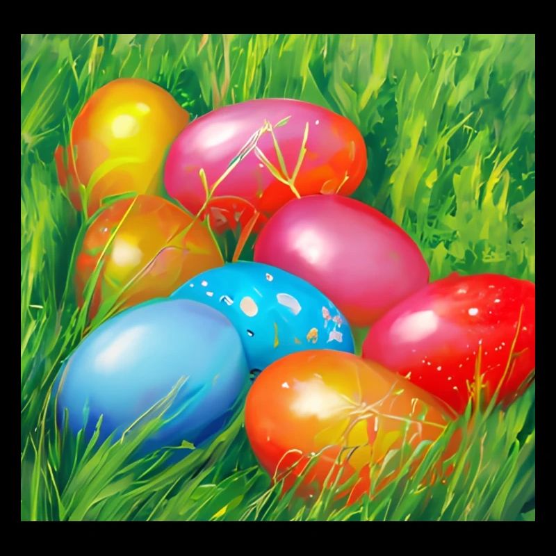 Colorful Easter eggs