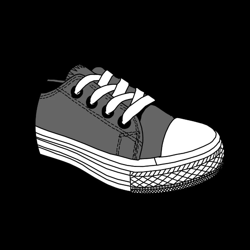 Sneaker Schuh - in Grau - Geschenk Idee