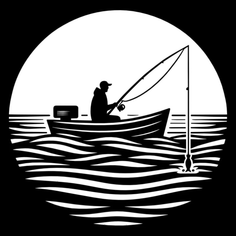 Catching fish at night