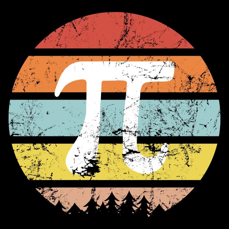 Vintage Math Retro Pi