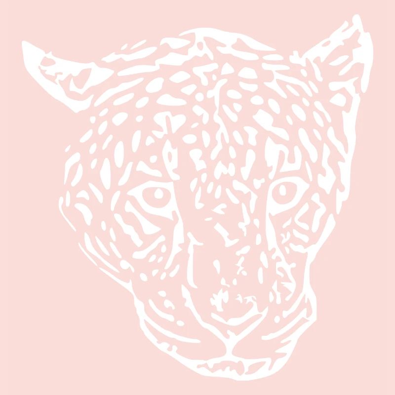 leopard head white