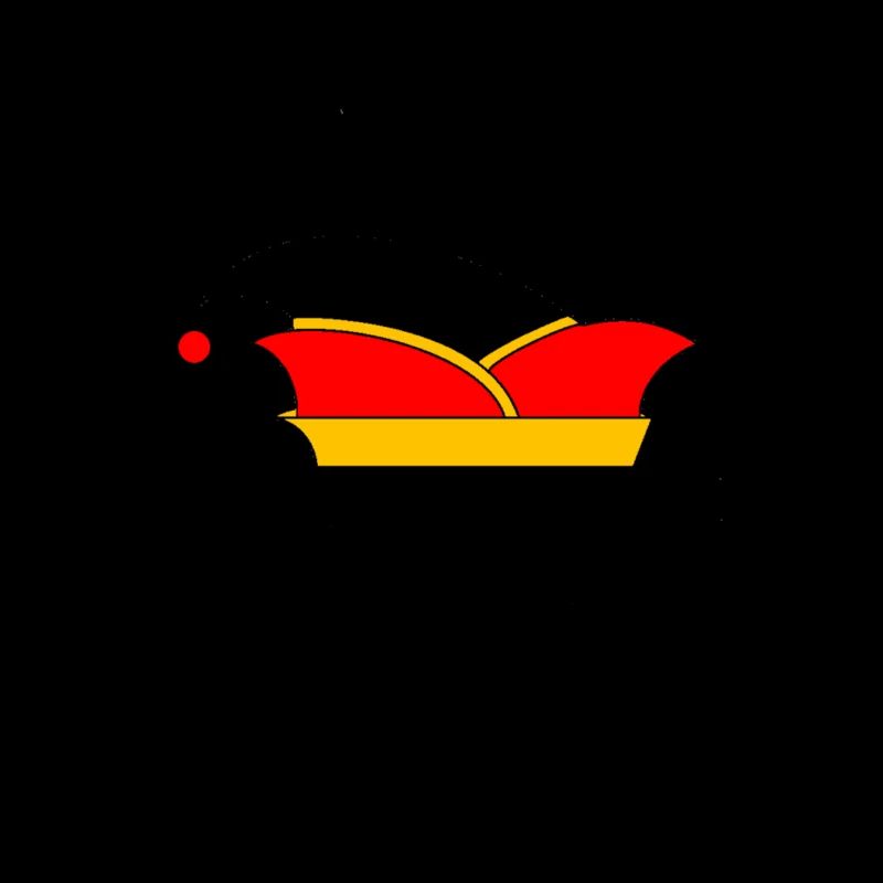 Fool's cap 2 noir rouge jaune