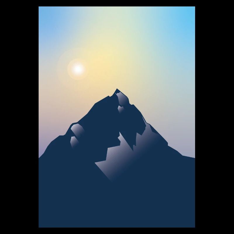 Berg Sonne