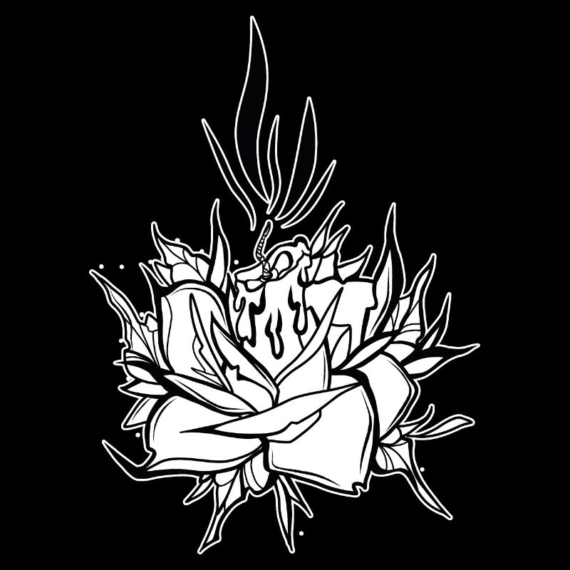 Blume // Kerze // Illustration