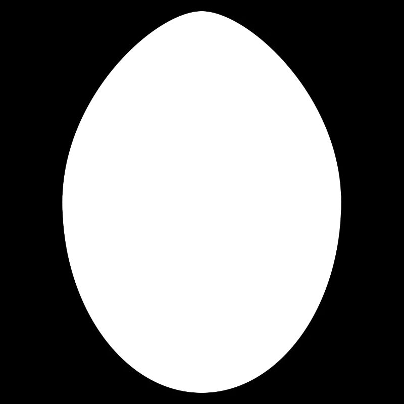Œuf de Pâques blanc