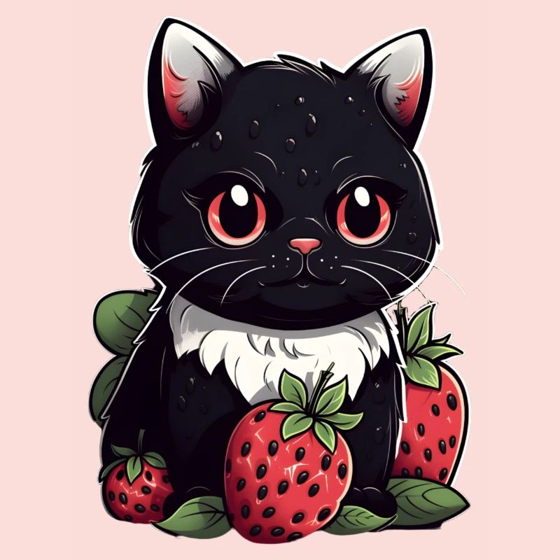 Ragamuffin Erdbeere Katze Geschenk