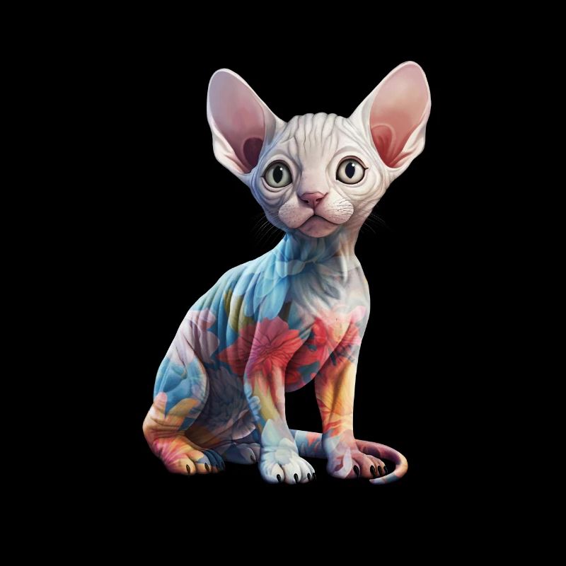 Fleurs de chat Sphynx