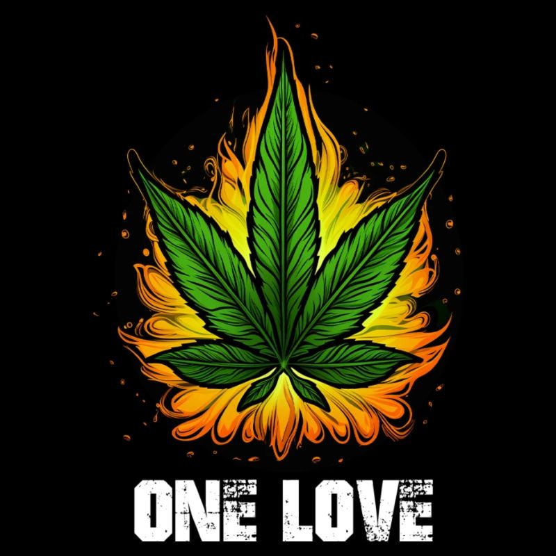 One Love Cannabis Hemp on Fire