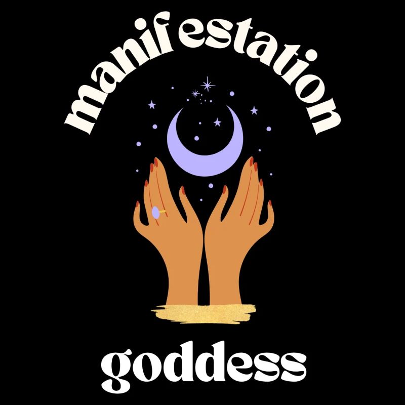 Manifestation Goddess Dark Background
