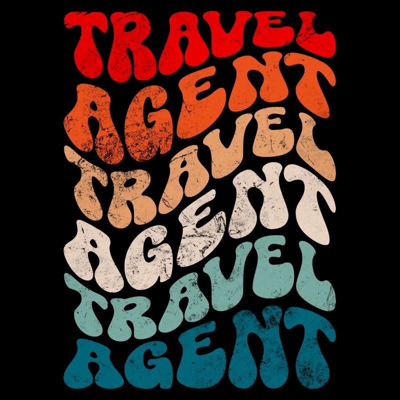 Agent de voyage rétro
