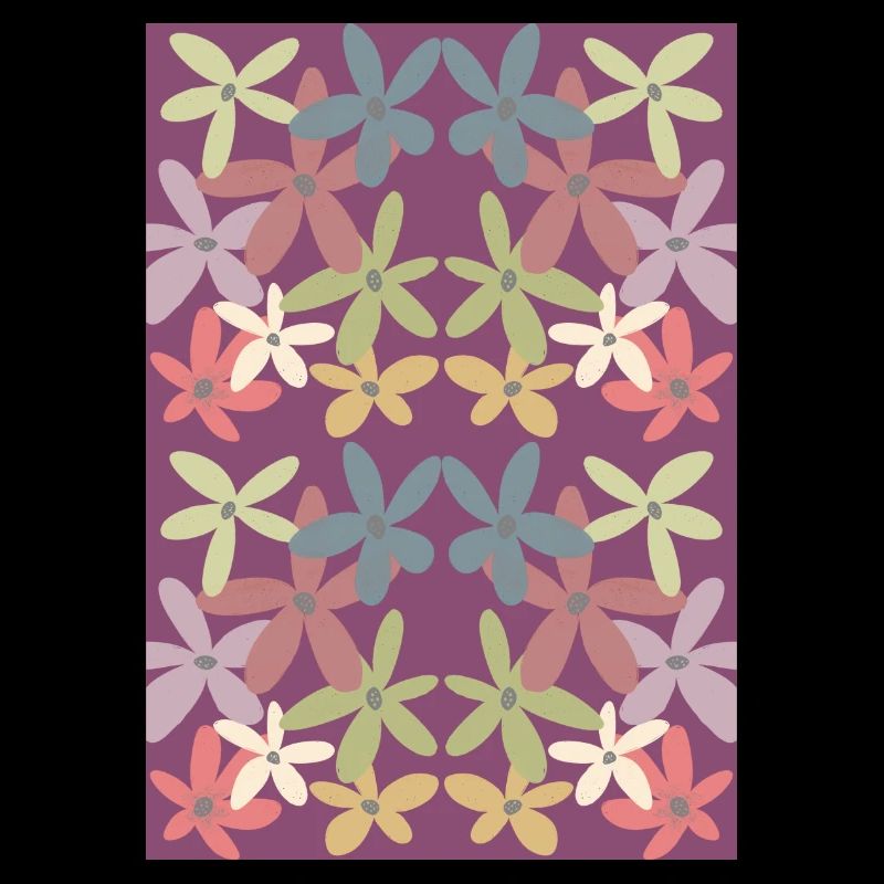 Motif de fleurs harmonieuses