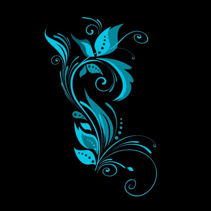 Blaues Ornamentmuster