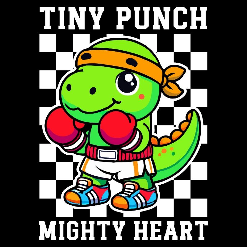 Tiny Punch Mighty Heart Dino Boxer Trex