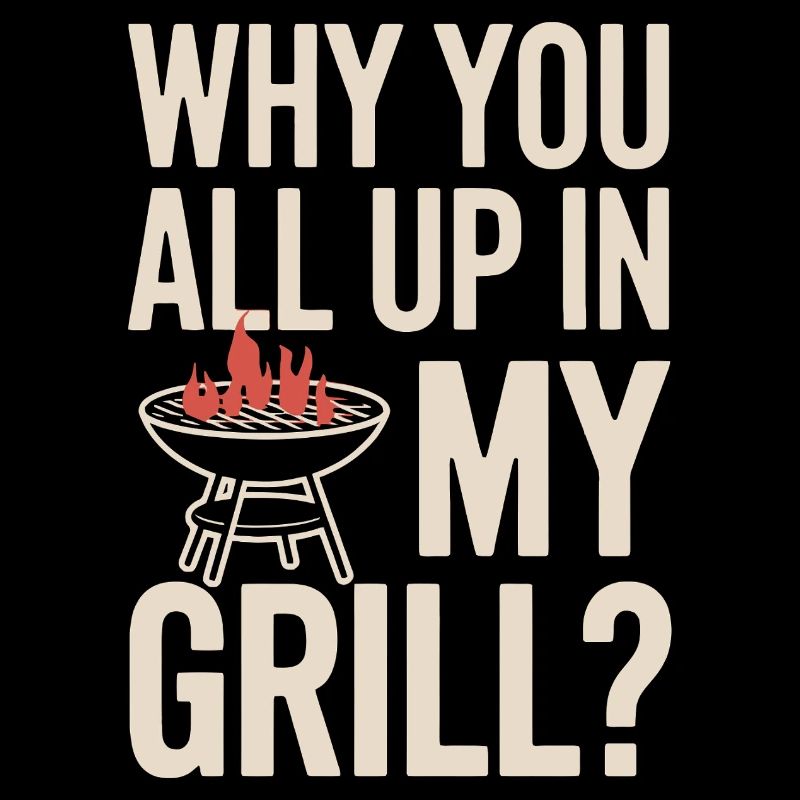 Pourquoi vous êtes tous dans mon gril ? BBQ drôle