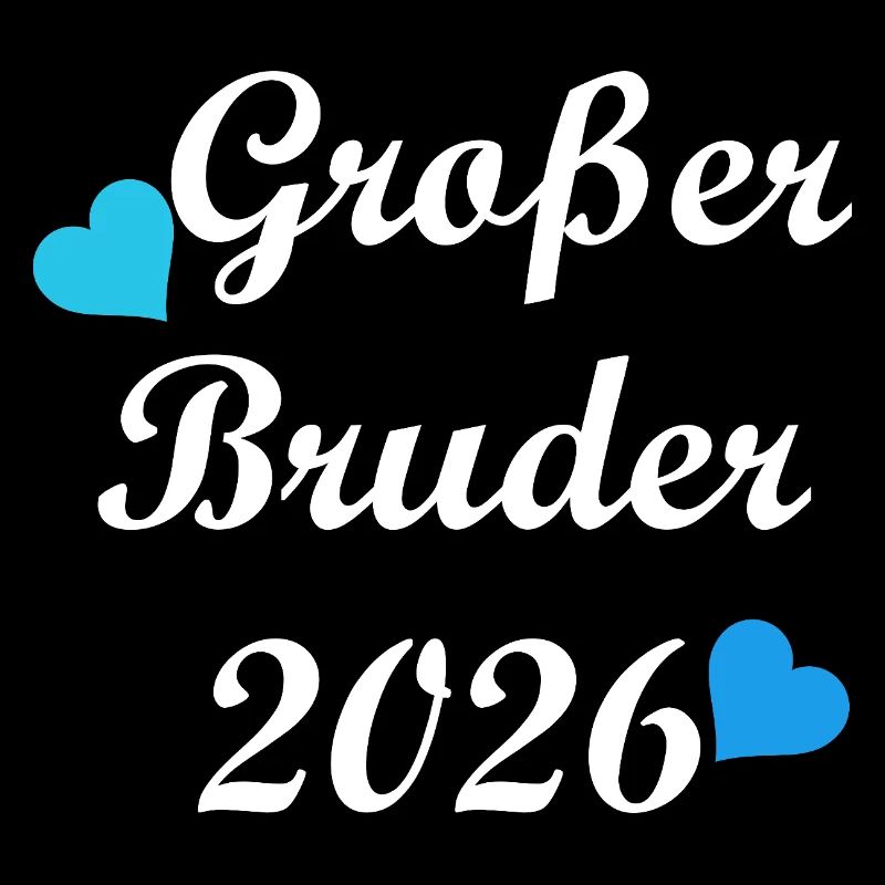 Werdender Großer Bruder 2026 Herz Design