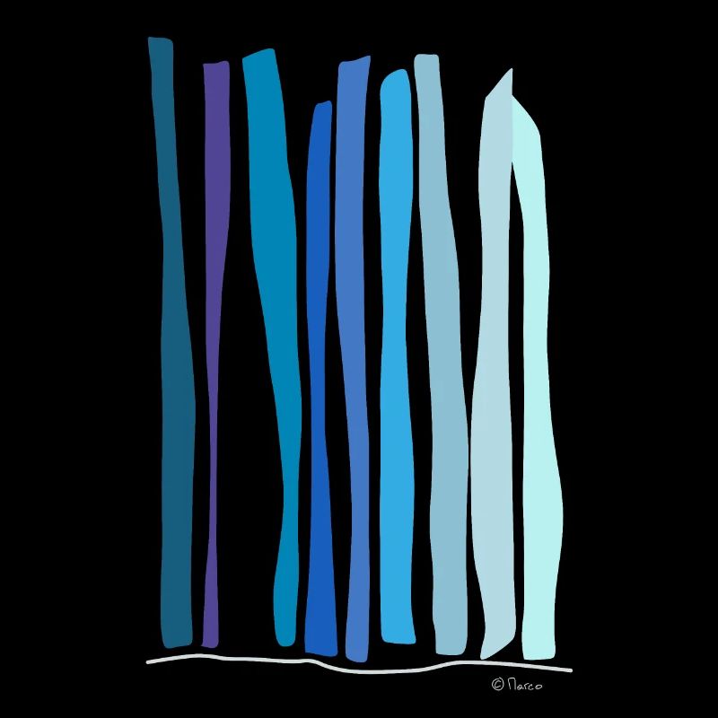 Dessin abstrait La source de la cascade