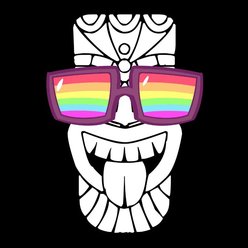 Sonnenbrille mit Regenbogenfahne