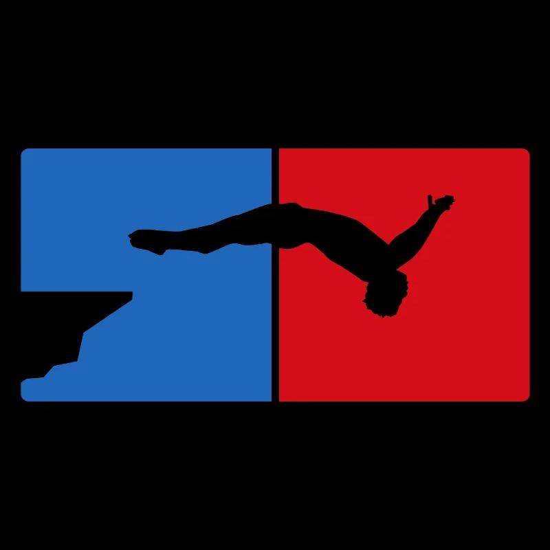 Retro Graphic Cliff Diver Cliff Diving Tombstoning