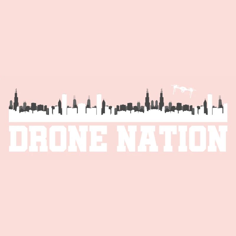Drone Nation Graphic Drone Flying Quadcopter Pilot