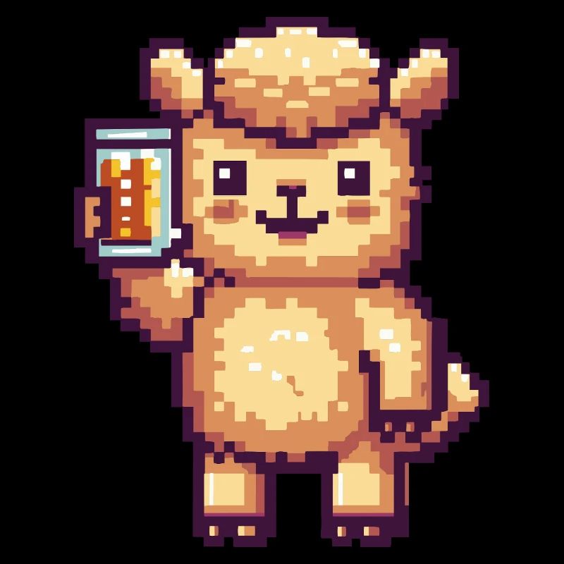 Alpaka Llama Pixel Bier
