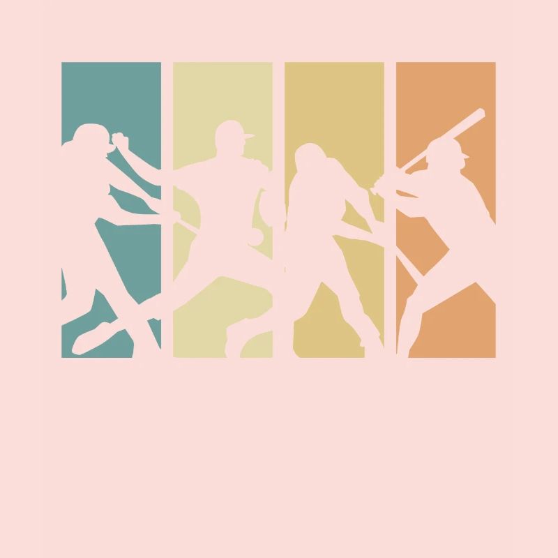 Conception de baseball rétro évolution pour