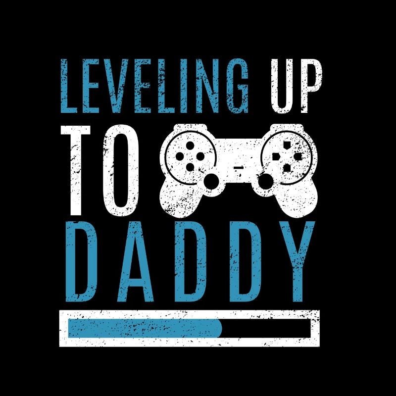 Daddy Level Up Werdender Vater Eltern Kinder Gamer