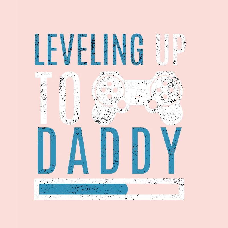 Daddy Level Up Werdender Vater Eltern Kinder Gamer