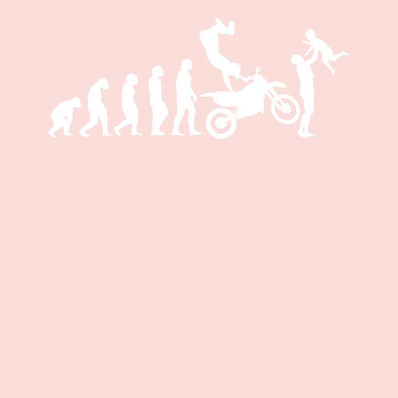 Biker Evolution Dad Motorcyclist Motorcycle Cross
