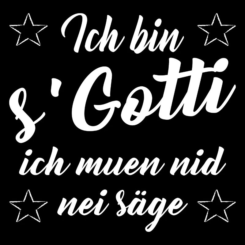 Lustiges Schweizer Gotti Götti Geburt Geschenkt