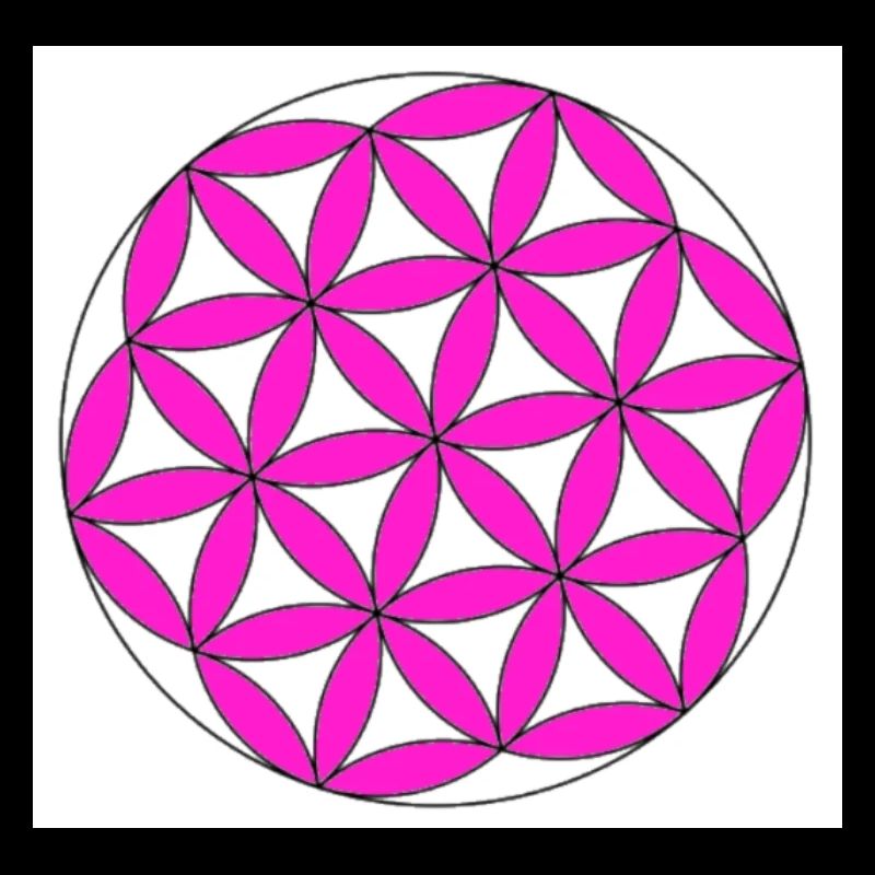 Blume des Lebens pink
