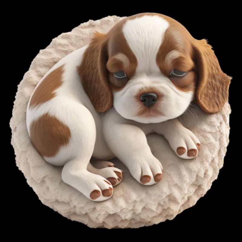 CHIOT QUI DORT : NE PAS DERANGER !
