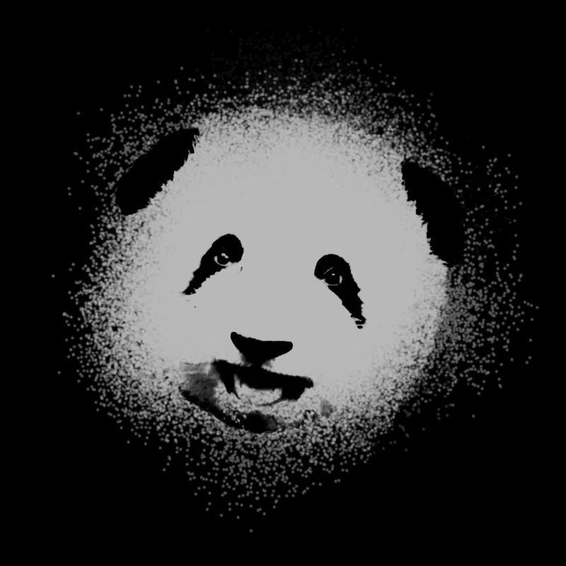 Panda,pandabär,bär, Graffiti,grau