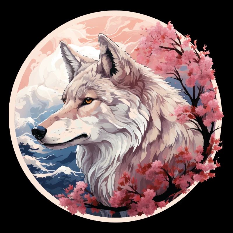 Japanischer Wolf, Kirschblüte