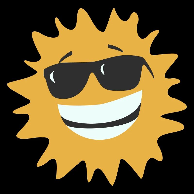 Soleil avec lunettes