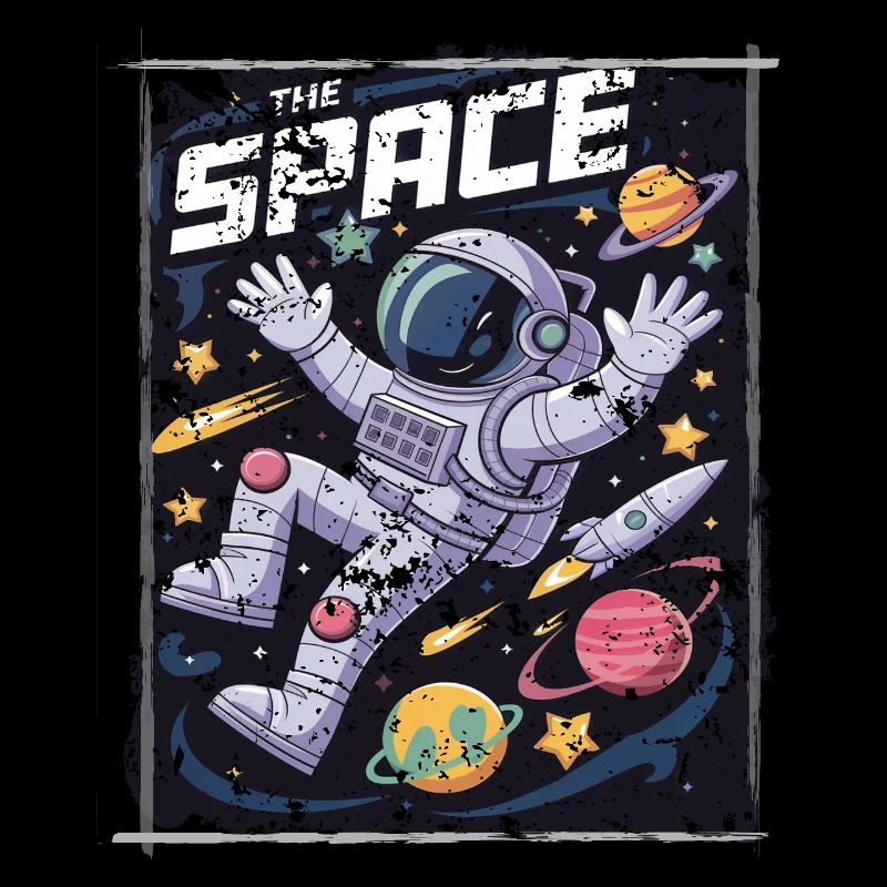 Vintage L’astronaute de l’espace Planètes de l’espace