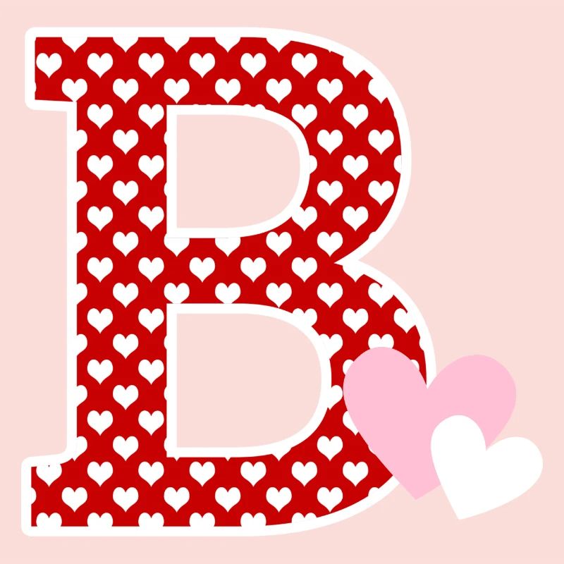 Buchstabe B Herz