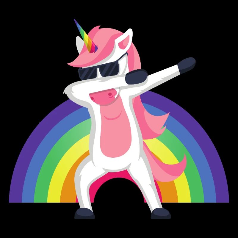 Unicorn Dab, Dabbendes Unicorn, DAB, Rainbow