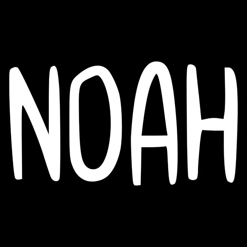 Noah Custom Name Font Text Birthday