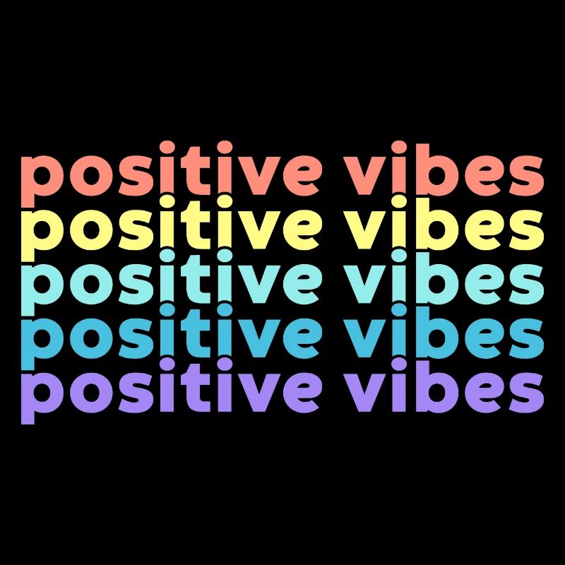 Positive Vibes (Rainbow)
