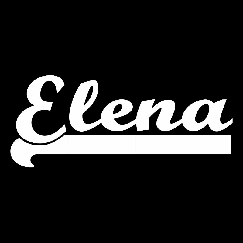 Prénom Elena - blanc