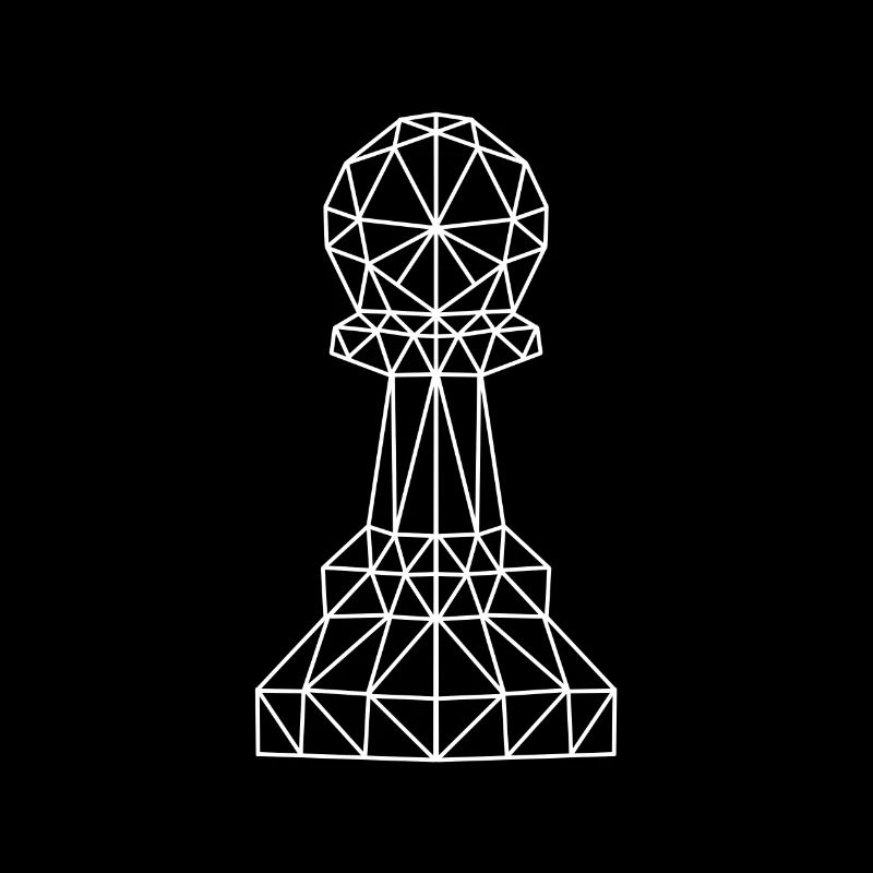 Geometrischer Schach Bauer