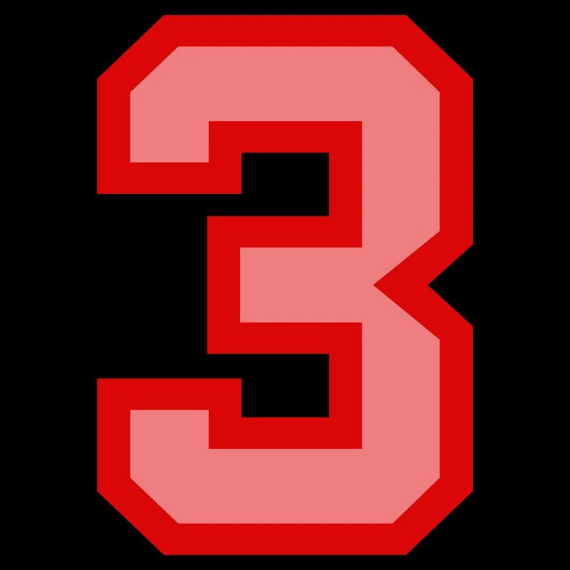 Cool Retro Retrostyle Jersey Number Back Number