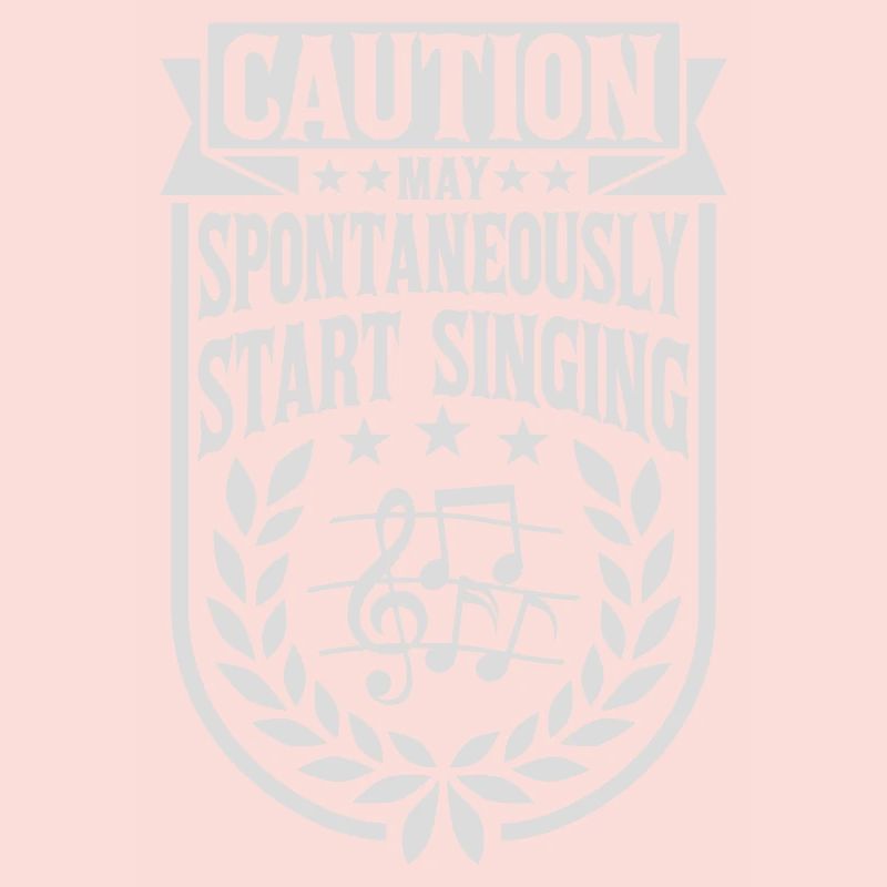 may spontaneously start singing