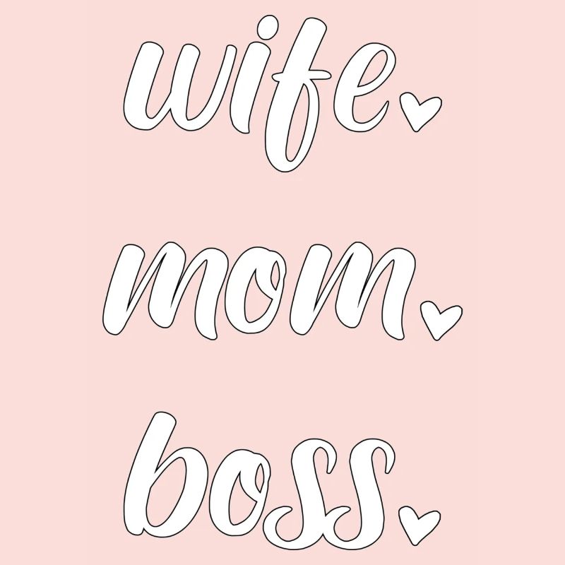 Mama Mutter Muttertag Ehefrau Boss Familie Herz