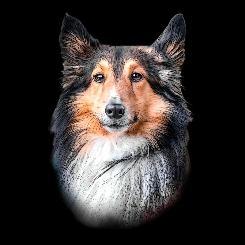 Shetland Dog Head