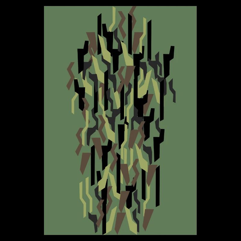Camouflage Kunst Olive