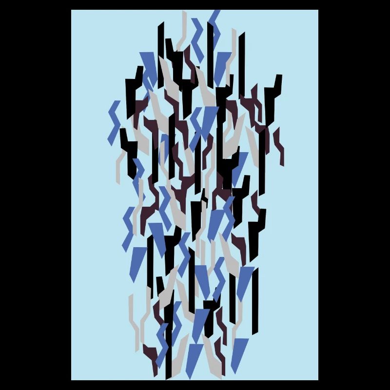 Camouflage Kunst Hellblau Gaming