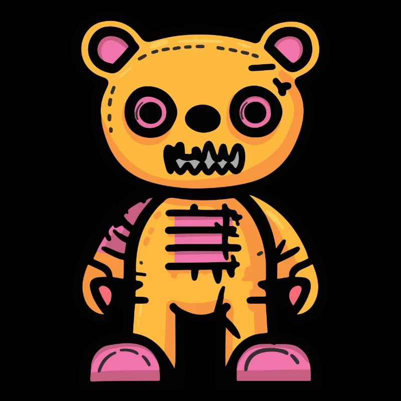 Bear Halloween Comic Funny