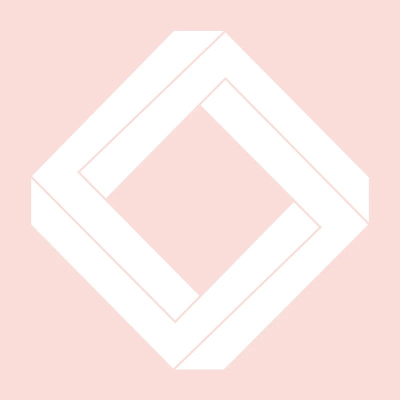 square impossible white design
