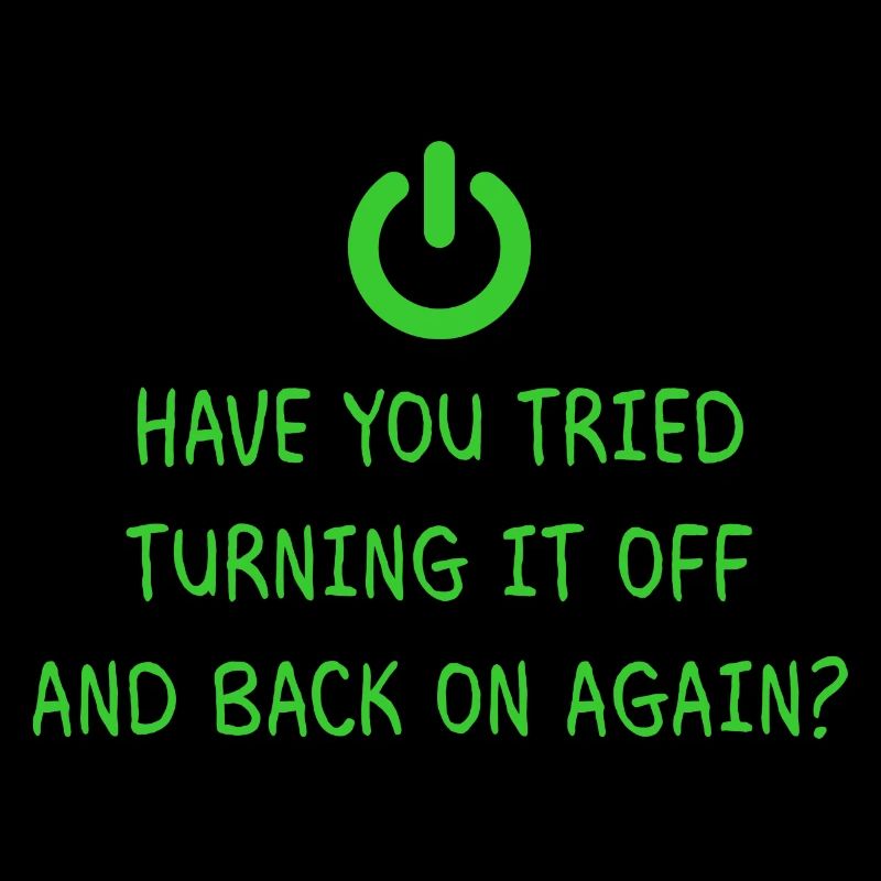 Turning it off Programming Informatik Geschenk